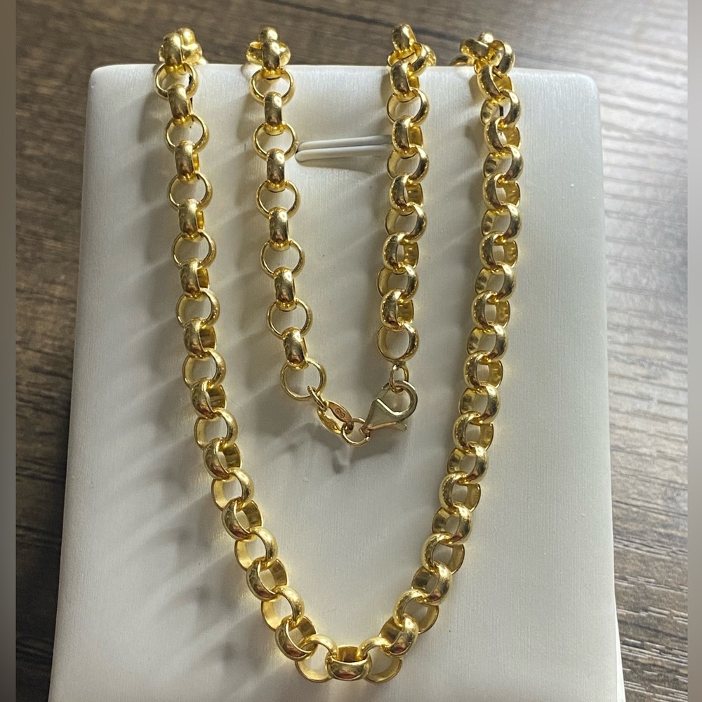 Real 18K Saudi Gold 16” Tauco Chain